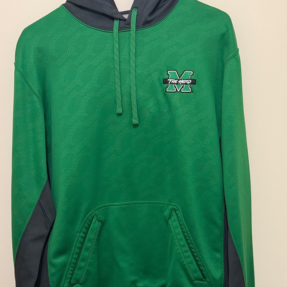 Men's Marshall University The Herd Nike Green Hoodie